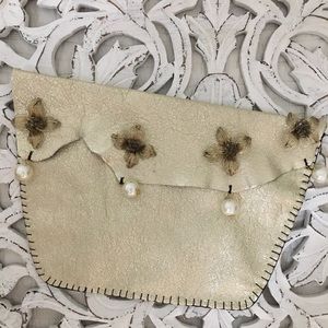 Handmade Clutch very light Gold